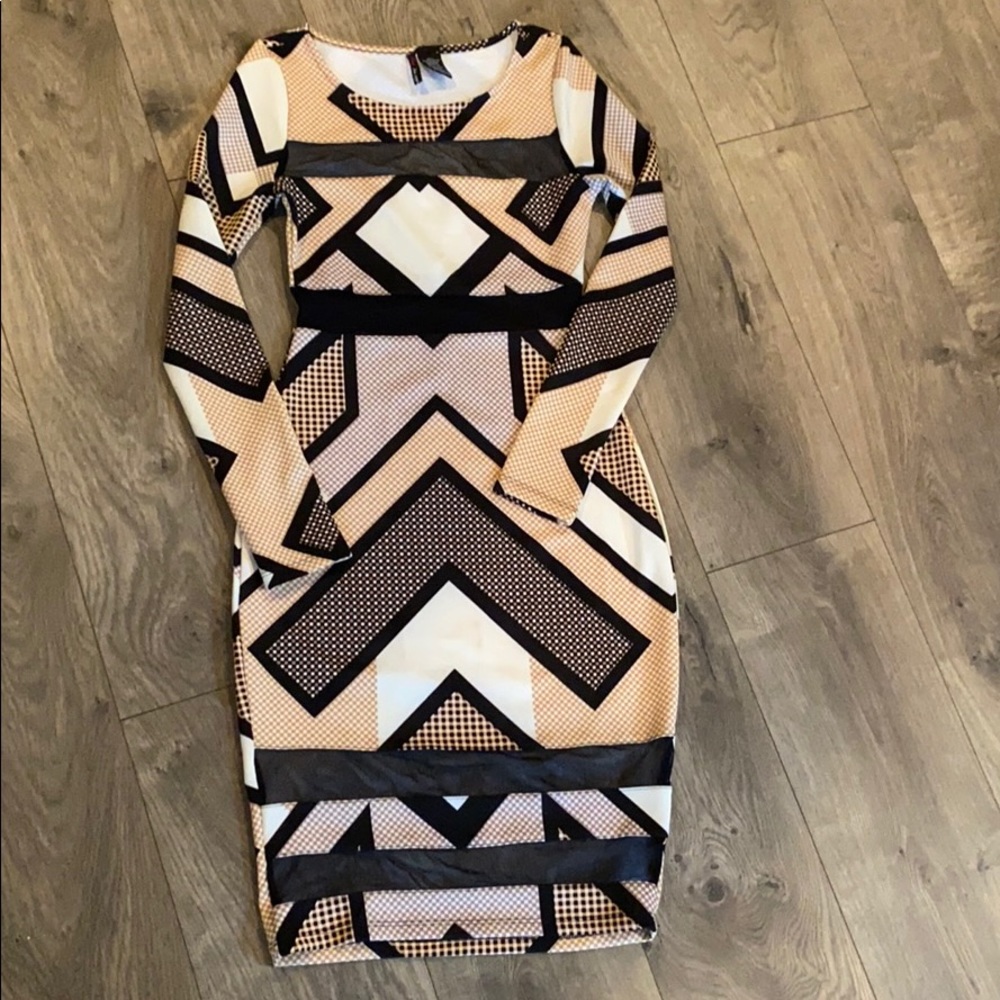 Fire Los Angeles nude dress